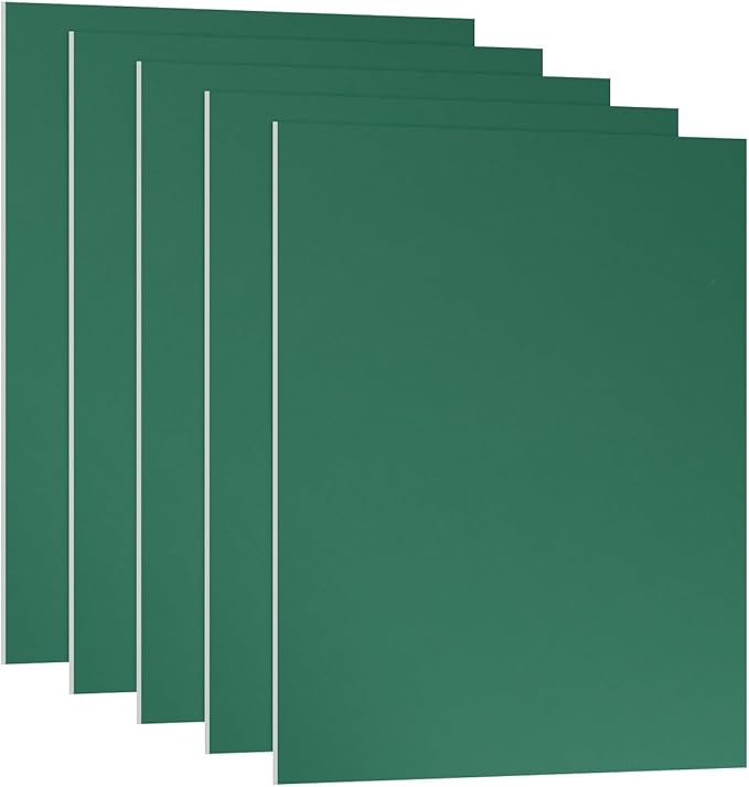 PATIKIL 7x5x1/32inch Anodized Aluminum Sheet, 5Pcs Metal Rectangle Aluminum Plate 0.8mm Thick Engraving Blanks for Laser Engraving DIY Decorative Crafting Home Decoration, Green