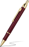 BEILUNER Luxury Gel Pen with 24K Gold Electroplating Finish, Red Piano Lacquer, Luxury Grade Craftsmanship, Best Gel Pen Gift Set for Men and Women