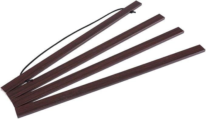 Ywlake Magnetic Poster Hanger, 33x24 33x23 33x50 Poster Frame Wood Wooden Magnet Print Posters Dowel Scroll Hanger Hangers Hanging Kit for Walls Map Canvas Artwork (Walnut, 33")