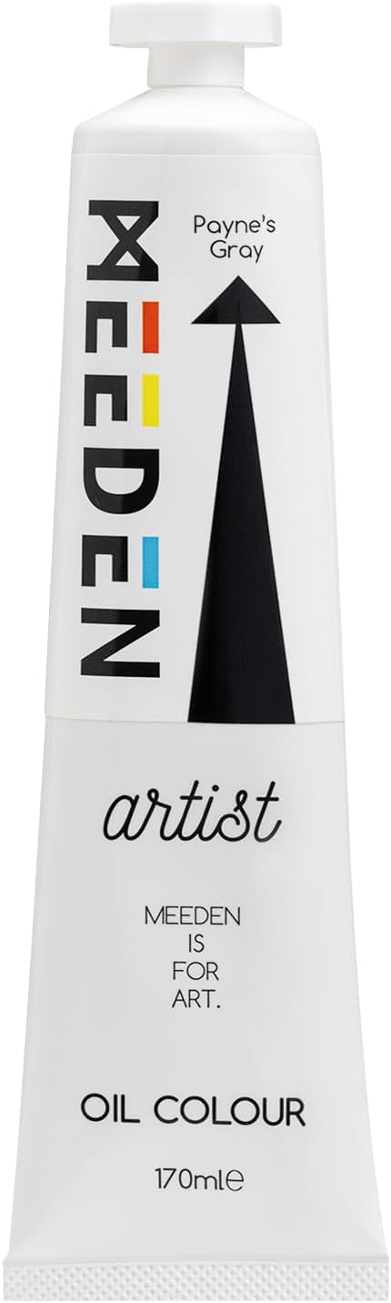 MEEDEN Artist Grade Oil Paint: Payne's Gray - 170ml/5.7oz Tube - Professional Art Paints for Canvas Painting