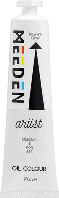 MEEDEN Artist Grade Oil Paint: Payne's Gray - 170ml/5.7oz Tube - Professional Art Paints for Canvas Painting