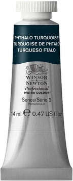 Winsor & Newton Professional Water Colour Paint, 0.47-oz Tube, Phthalo Turquoise