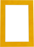 11x14 Mat Bevel Cut for 8.5x11 Photos - Acid Free Bright Yellow Precut Matboard - For Pictures, Photos, Framing - 4-ply Thickness