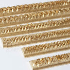ZONEPACK Copper Brass Stamping Flexible Alphabet Number Symbol Character Stamp Mold Die, Letter Holder, Positioning Plate DIY for Hot Foil Stamping Machine (26pcs MEB Uppercase)