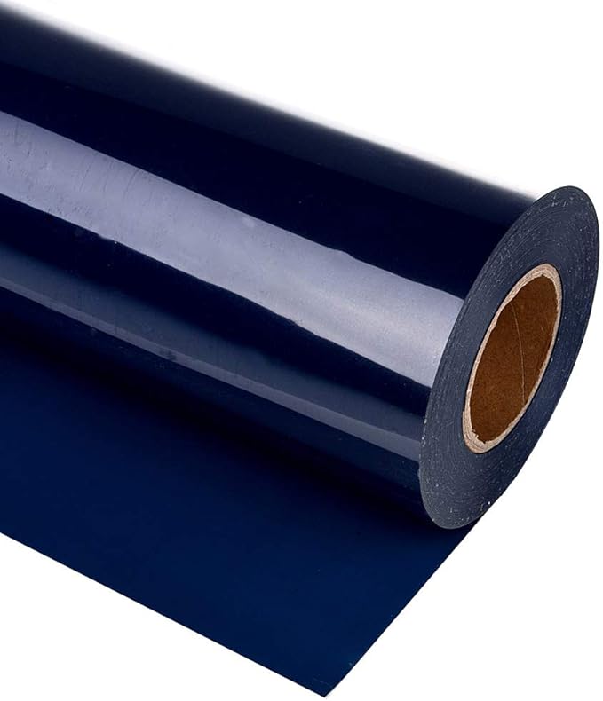 Guangyintong Heat Transfer Vinyl - 12" x 10ft Iron On Vinyl for T-Shirts, Matte Surface HTV for All Cutter Machines Easy to Cut & Weed for DIY Designs