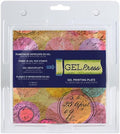 Gel Press Monoprinting Print Plate – 6” Circle Gel Plate - Printmaking Supplies - Reusable Gel Printing Plate for Press Art for Card Making, Scrapbooking, Journaling, Arts and Crafts, Home Decor
