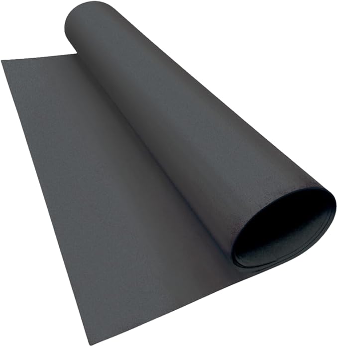LotusFoam Large 3mm EVA Foam Sheet - 44"x 85" High Density Foam 130 kg/m3 for Cosplay, Costumes, Crafts, Flooring, Outdoor Use - 35 Colors (Dark Grey) - Dark Grey