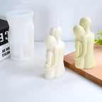 Girl Body Resin Couple Candle Mold - 3D Silicone Mold for Clay & Resin Casting - Craft Supplies