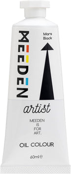 MEEDEN Artist Grade Oil Paint: Mars Black - 60ml/2oz Tube - Professional Art Paints for Canvas Painting