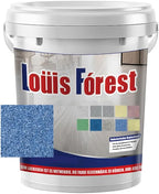 Louis Forest Epoxy Floor Paint, High-Gloss Marble Effect Epoxy Floor Coating (Blue-B,1pcs)