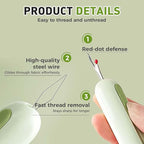 2 in 1 Needle Threader Seam Ripper, Upgraded Sewing Kit Tool for Needle Threading and Seam Removal, Quilting Stitching Supplies for Elderly and Sewing Enthusiasts (White)