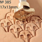DandS ltd Leather Stamp Tool, Raven Skull, Professional Steel Craft Tool for Leatherworking, Embossing, Carving & Stamping Leather Projects, Belts Wallets & DIY Projects Compatible with Mallet #358