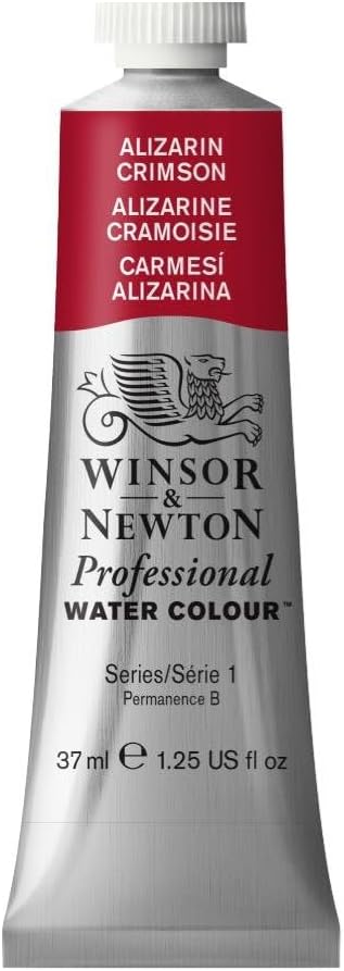 Winsor & Newton Professional Watercolor, 37ml (1.25-oz) Tube, Alizarin Crimson