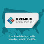 Premium Label Supply Waterproof Matte White Sticker Labels – 4" x 3.33" – Laser Printers Only – (6 per Sheet), 500 Sheets - 3,000 Total Adhesive Labels
