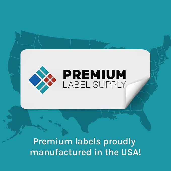 Premium Label Supply Brown Kraft Sticker Labels – 3" x 2" – Laser/Inkjet Compatible – (10 per Sheet), 500 Sheets – 5,000 Total Adhesive Labels