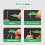 Fish Mouth Sewing Machine Needle Threader,2024 Upgrade Fish Type Needle Threader, Automatic Sewing Needle Threader,Easy Needle Threaders Tool (10 PCS)