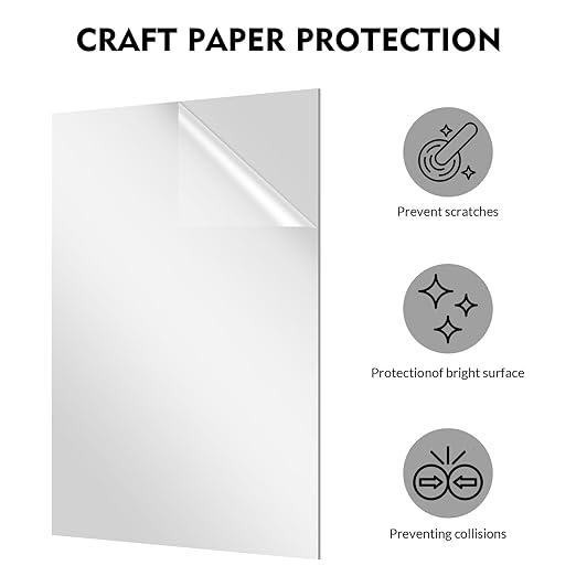 Laser Engraving Blank White ABS Double Color Plastic Sheet, 11.8x6.49x0.05 inch Materials Double Color Plastic Sheet for Interior Signs, Badges (White)
