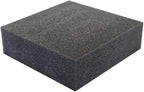 FoamRush 12" x 24" x 24" Charcoal High Density Upholstery Foam Cushion (Upholstery Sheet, Foam Padding, Seat Replacement, Chair Cushion Replacement, Square Foam, Wheelchair Seat Cushion) Made in USA