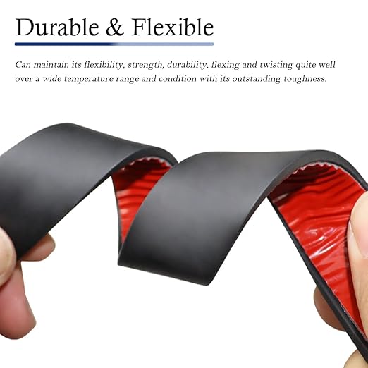 Neoprene Rubber Strips Self Adhesive Solid Rubber Sheets, Rolls & Strips for DIY Gaskets Crafts Pads Seals Warehouse Flooring Neoprene Sheet with Adhesive Backing (1" Wide x 1/8" Thick x 10' Long)