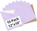 HTVRONT Light Purple Heat Transfer Vinyl Bundle - 10 Pack 12" x 10" HTV Vinyl for T-Shirt, Light Purple Iron on Vinyl for All Cutting Machine or Heat Press Machine