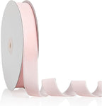 1" X 20 Yards Baby Pink Velvet Ribbon for Christmas Tree Wreath Decoration Handmade Crafts Ornaments Gift Wrapping & Bow Making