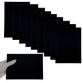 10Pcs Black Anodized Aluminum Sheet 5" x 7" x 1/32" (0.8mm) Corrosion-Resistant Metal Plates for Laser Engraving, DIY Crafting, Sign Making, Home Decor