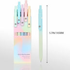 Ddaowanx Gel Pens, 10 Pcs 0.7mm Quick Dry Black Ink Pens Fine Point Smooth Writing Pens, Cute Office School Supplies Gifts for Women (10 Pcs Gradient-Black Ink)