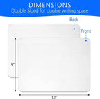 Small White Board, 9 x 12 Dry Erase Board, 2 Mini Double Sided Portable Whiteboards, Lapboard, Small Dry Erase Board for Kids, Office and Classroom