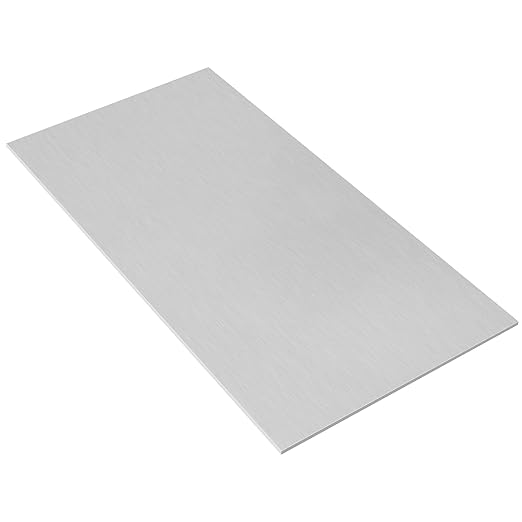 6061 T651 Aluminum Sheet Metal 7 x 14 x 1/8 (0.125”) Inch Flat Plain Aluminum Plate Covered with Protective Film, Heat Treatable Rectangle 3MM Aluminum Metal Plate for Industrial
