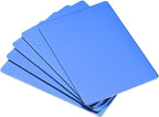 uxcell Blank Metal Card 88x53x0.8mm Anodized Aluminum Plate for DIY Laser Printing Engraving Blue 5 Pcs