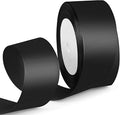 1-1/2 Inch 25 Yards Satin Ribbon Black, Solid Color Fabric Ribbon for Gift Wrapping, Wedding, Polyester Gift Ribbon for Birthday Party Decoration, Craft, Hair, Floral, Sewing