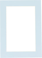 Poster Palooza 8.5x11 Mat Bevel Cut for 7x9 Photos - Acid Free Baby Blue Precut Matboard - for Pictures, Photos, Framing - 4-ply Thickness