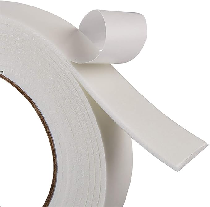 ToLanbbt Double Sided Foam Tape 2.36In x 33FT, Mounting Tape Heavy Duty, Strong Adhesive Weatherproof Seal Strips for DIY Craft Picture Poster, Car & Gap Filling Mountings, Home Office Decor (White)