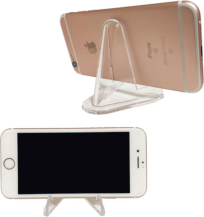 36 PCS Acrylic Display Holder Clear Display Easel Stands for Coins Capsules Phone Medals Stones Cards (Medium)