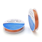 Adabele 65 Feet Premium Tarnish Resistant Round Bare Raw Jewelry Copper Wire Beading Wire Spool Bulk (1mm/18 Gauge) for DIY Craft Jewelry Making BF287-10
