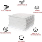 12”x12” Foam Wrap Sheets for Packing Moving Supplies, Cushion Foam Wrap Packing Foam for Dishes, China, Glassware 50 Pack