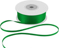 1/8" Wide x 100 Yards Single Face Polyester Satin Ribbon, Satin Ribbon for Crafts, Gift, Hair Bows, Wedding Party Decoration, Bow Making & Other Projects (Green)