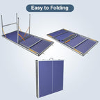 4.5FT/6FT/8FT Mid-Size Table Tennis Table Ping-Pong Table Set Foldable & Portable Table Indoor Outdoor for Family Game