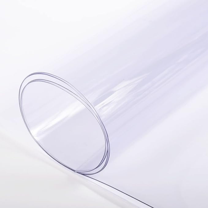Farm Plastic Supply - Clear Vinyl Sheeting - 15 Mil - (4' 6" x 7') - Vinyl Plastic Sheeting, Clear Vinyl Sheet for Storm Windows, Covering, Protection, Tablecloth Protector