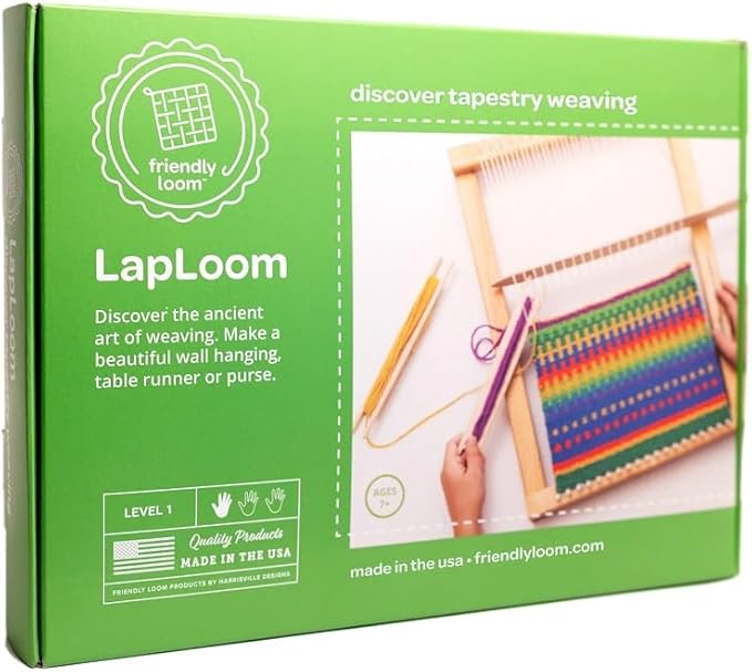 Harrisville Designs Lap Loom Kit, Hand Weaving for Kids and Adults (Style A)
