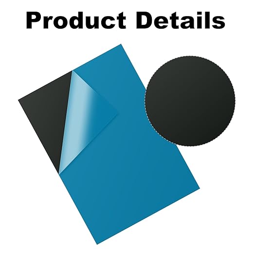 10PCS 7x5x1/32 Inch Anodized Aluminum Sheet, Black Aluminum Engraving Blanks, 1MM Thin Metal Plates for Laser Engraving, Crafting, DIY, House Decoration