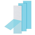 PATIKIL 6061 T651 Aluminum Sheet Metal 4 x 1.18 x 1/25.4(0.04") Inch 3Pcs Flat Plain Aluminum Plate Covered Stock with Protective Film, Heat Rectangle 1MM for Lndustry Crafting