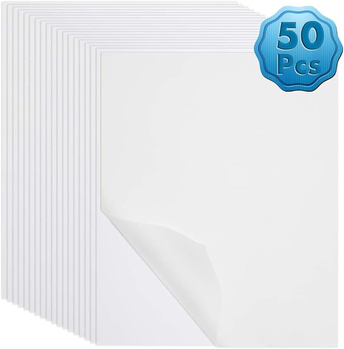 Vellum Paper, Cridoz 50 Sheets Vellum Transparent Paper 8.5 x 11 Inches Translucent Clear Paper for Printing Sketching Tracing Drawing Animation Wedding Invitations