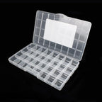32 Grids Clear Plastic Organizer Box, Craft Storage Container for Beads Organizer, Art DIY, Crafts Jewelry Storage, Fishing Tackles, Rock Collection, 1 Pack
