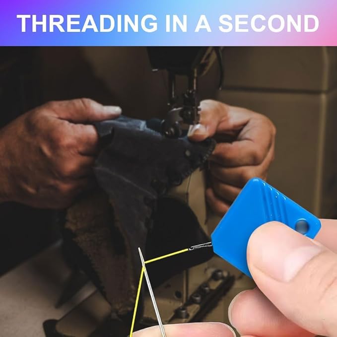 Automatic Needle Threaders for Hand Sewing, 2025 Upgrade Embroidery Floss, Sewing Machine Needle Threader, Sewing Supplies Tool, Fits All Needle Sizes (20, Color)