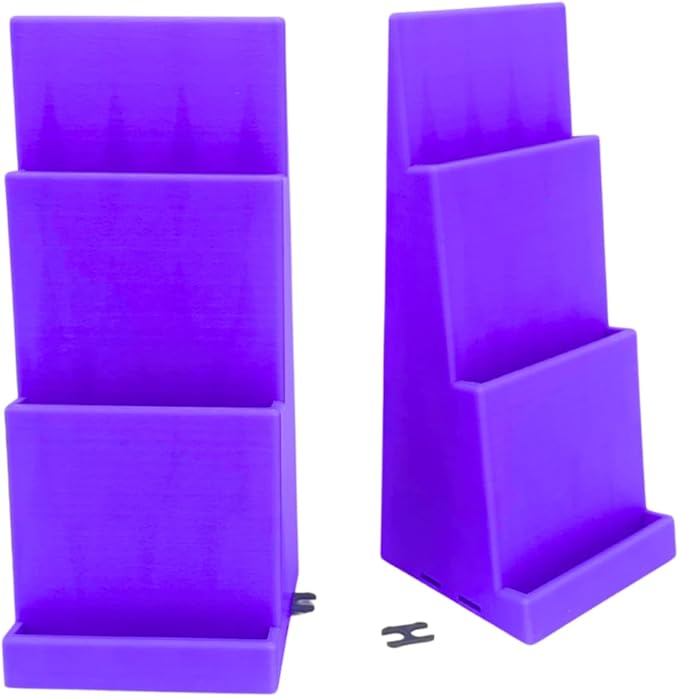 Magnetic Card Holder Stadium Displays - Purple (2 Pack), Compatible with Ultra Pro Protectors - Trading Card Holder - Card Stand - Sports Card Display (Galaxy Red)