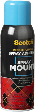 Scotch Spray Mount, 10.2 5 oz, Repositionable on Many Surfaces(6065)