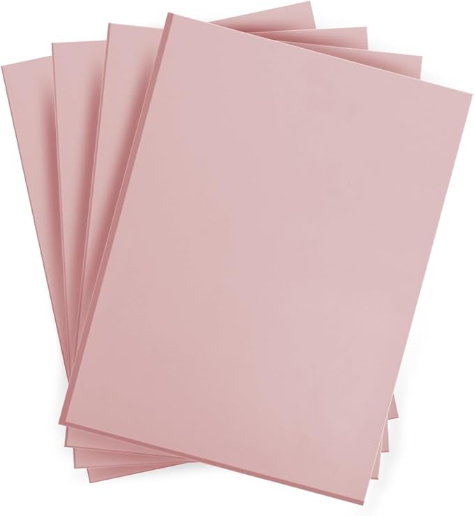 4 Pcs 8.5"x11" Rubber Carving Blocks, A4 Linoleum Blocks, Stamp Carving Blocks for Printmaking, Linocut Artists, Crafts and More,(Pink) by KUKLIPJIM.