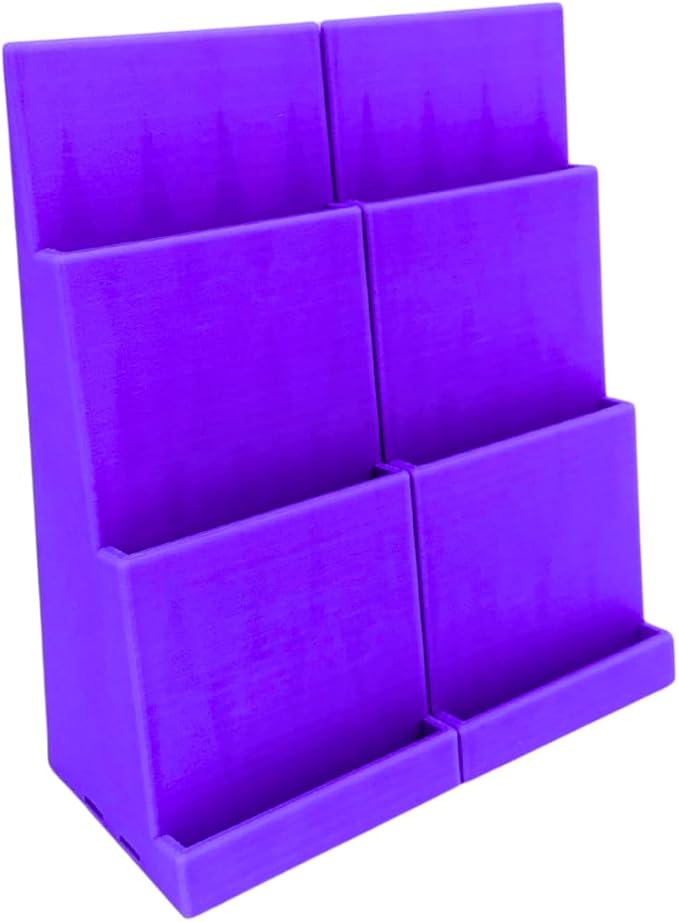 Magnetic Card Holder Stadium Displays - Purple (2 Pack), Compatible with Ultra Pro Protectors - Trading Card Holder - Card Stand - Sports Card Display (Galaxy Red)
