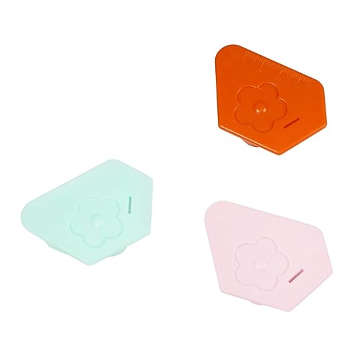 Utoolmart 3Pcs Magnetic Seam Guide for Sewing Machine, Multifunctional Polygonal Hemmer Guide with Scale, Magnet Hem Guide for Sewing Machine, Universal Sewing Accessories and Supplies (3colors)